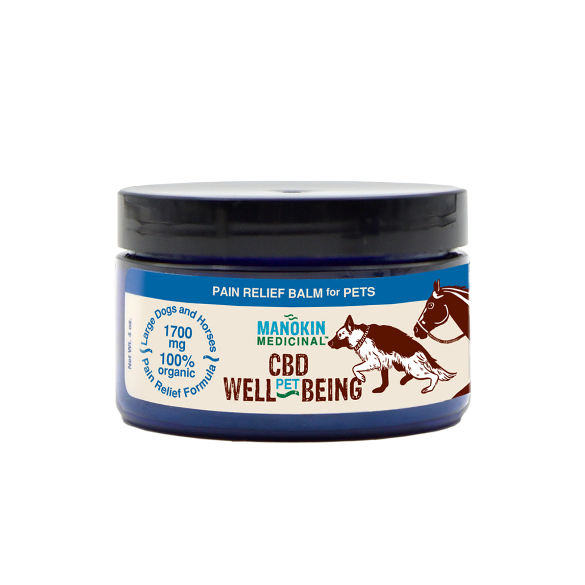 Well-Being 4oz Balm for Large Dogs and Horses 1700mg